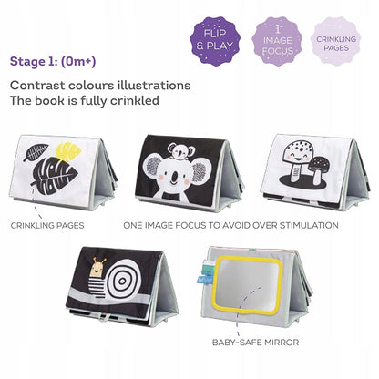 TAF TOYS sensorisch contrastboek LUSTER