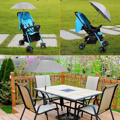 WINLOAD Sonnenschirm für Kinderwagen, Durchmesser 73 cm, UV-Schutz, wasserdicht