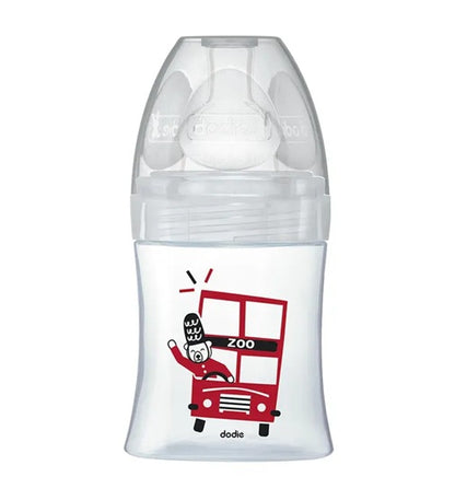 DODIE Sensation+ LONDEN glazen fles 150 ml 0-6 m speen 1 langzame stroom