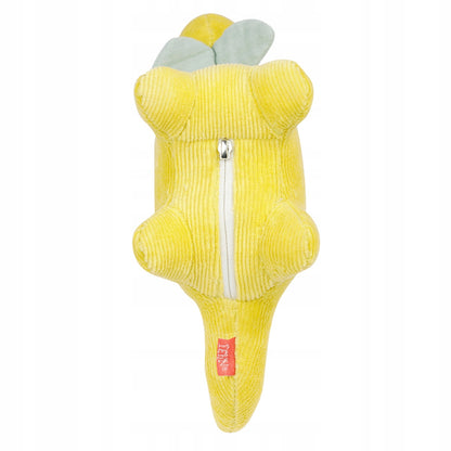 FEHN corduroy knuffeldoekje met nachtlampje DINO 20 x 23 cm