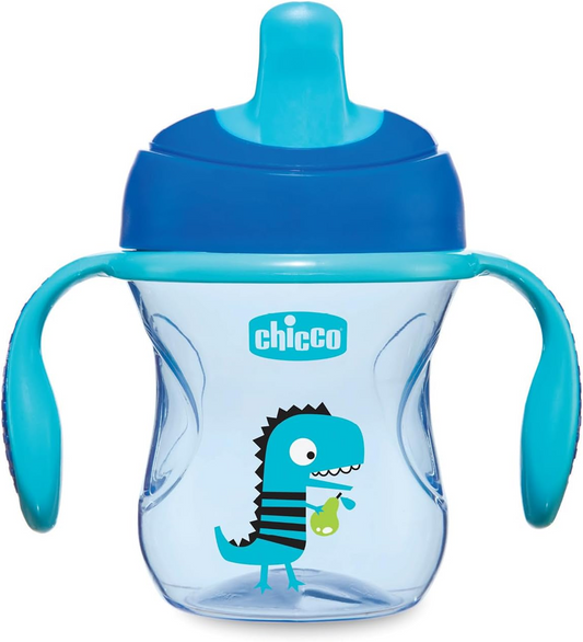 CHICCO Pahar de tranziție cu cioc și mânere 200 ml 4 luni+