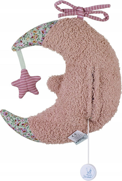 STERNTALER mooncuddly toy with music boxage 0 +colour pinkwidth 18 cm, height 20 cmmaterials cotton, terry