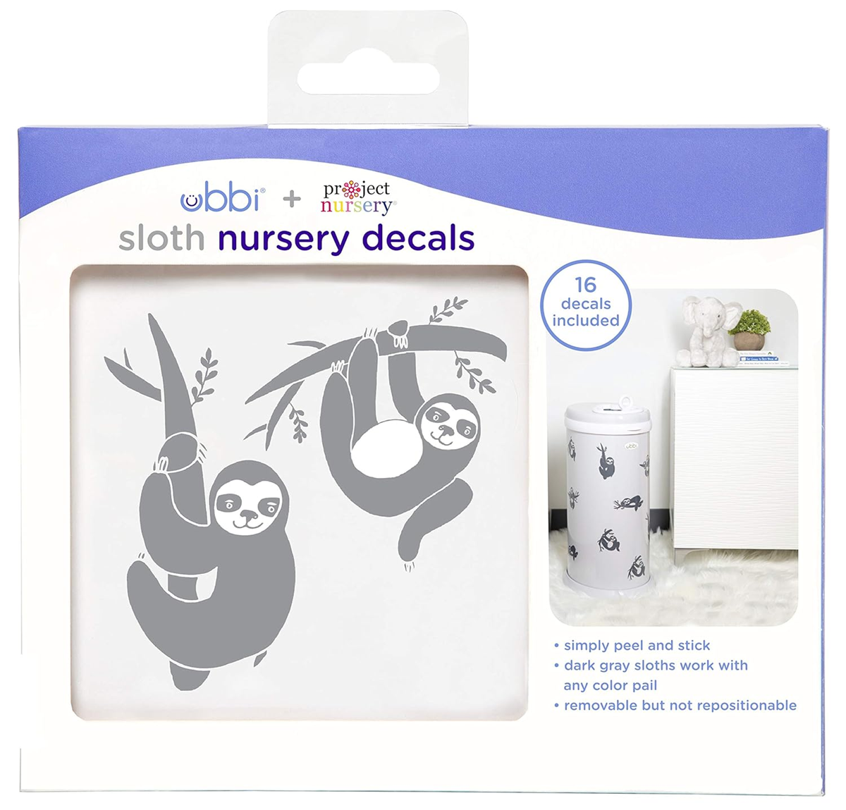 UBBI decoratieve stickers voor beker, bidon, fles en meer LUIAARD 16 stuks