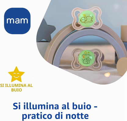 MAM SUPREME NIGHT σιλικονούχα πιπίλα 0-6 μηνών – φωτογραφία προϊόντος 4