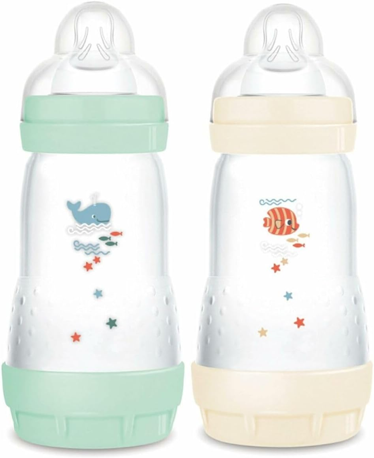 MAM Easy Start anti-koliekfles 260ml middelmatige stroom 2 stuks