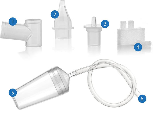 REER aspirator nazal manual + adaptor pentru aspirator 3 filtre și husă