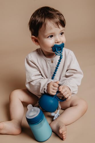 SUAVINEX Colour Essence silicone pacifier clip holder