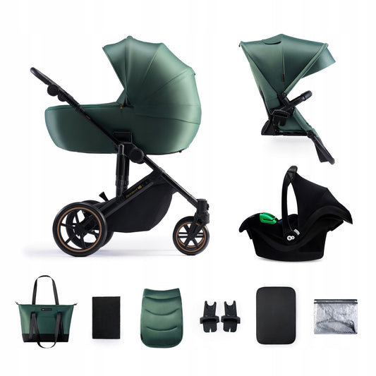 KINDERKRAFT PRIME2 PRO 3-in-1 multifunction stroller up to 22kg + MINK PRO car seat