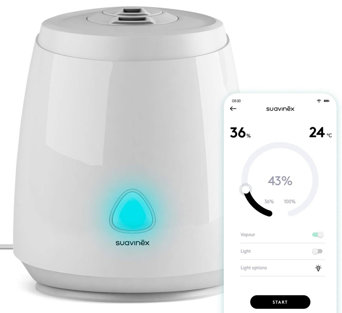 SUAVINEX Care Ultraschallbefeuchter Applikation
