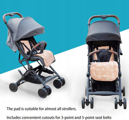 MIRACLE BABY uniwersalna wkładka do wózków spacerowych, różowa wkładka do spacerówki z bawełny, wygodna i oddychająca