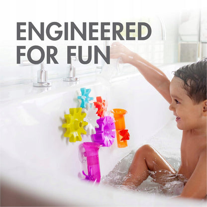BOON giocattoli da bagno con ventose TUBI RUOTE DENTATE 13 pezzi.