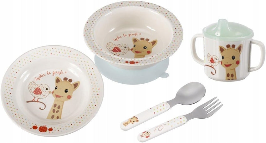 GIRAFFE SOPHIE melamine servies set 4-delig