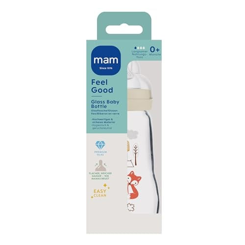 MAM Feel Good 260 ml – butelka z królikiem i lisem w opakowaniu
