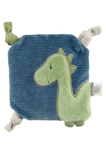 Sterntaler Dino Rexi kussen met havervulling blauw 17x17cm
