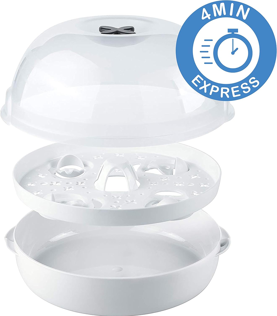 TIGEX Express magnetronsterilisator voor 5 flessen en accessoires 4 minuten