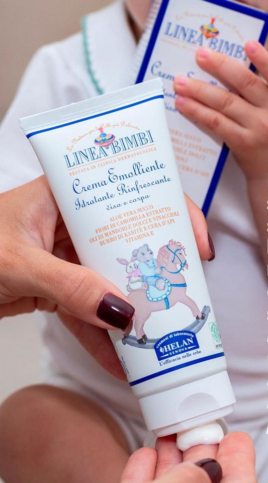 HELAN Linea Bimbi hydraterende en beschermende crème voor het lichaam en gezicht van het kind 100 ml
