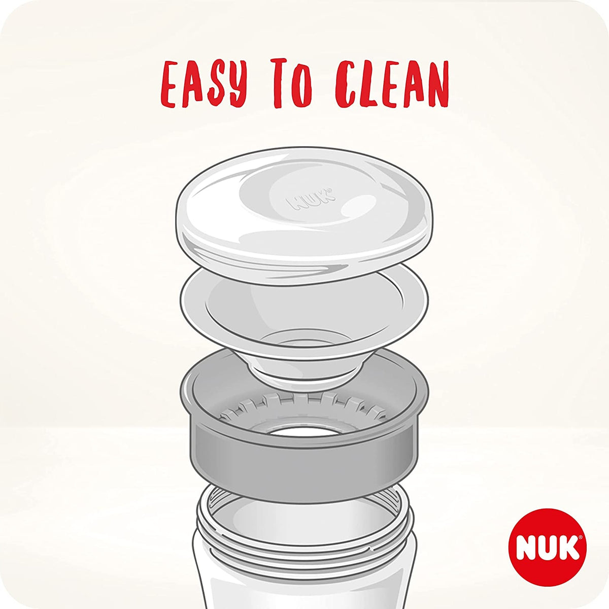 NUK Magic Cup KUBEK NIEKAPEK 230 ml ustnik 360 stopni, łatwy do czyszczenia
