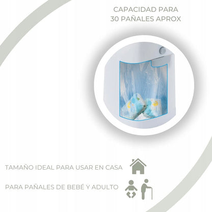 DIAPER CHAMP luieremmer voor vuilniszakken +/-30 stuks