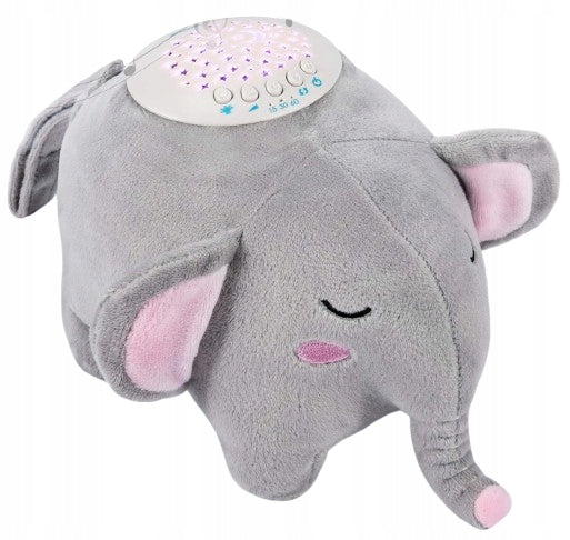 MOMCOZY knuffel projector sterren 15 melodieën en geluiden 13x19 cm OLIFANT