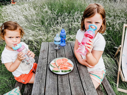 NUBY Flip-it Cup tritánový netečúci pohár so slamkou a náustkom 3 l+ 360 ml