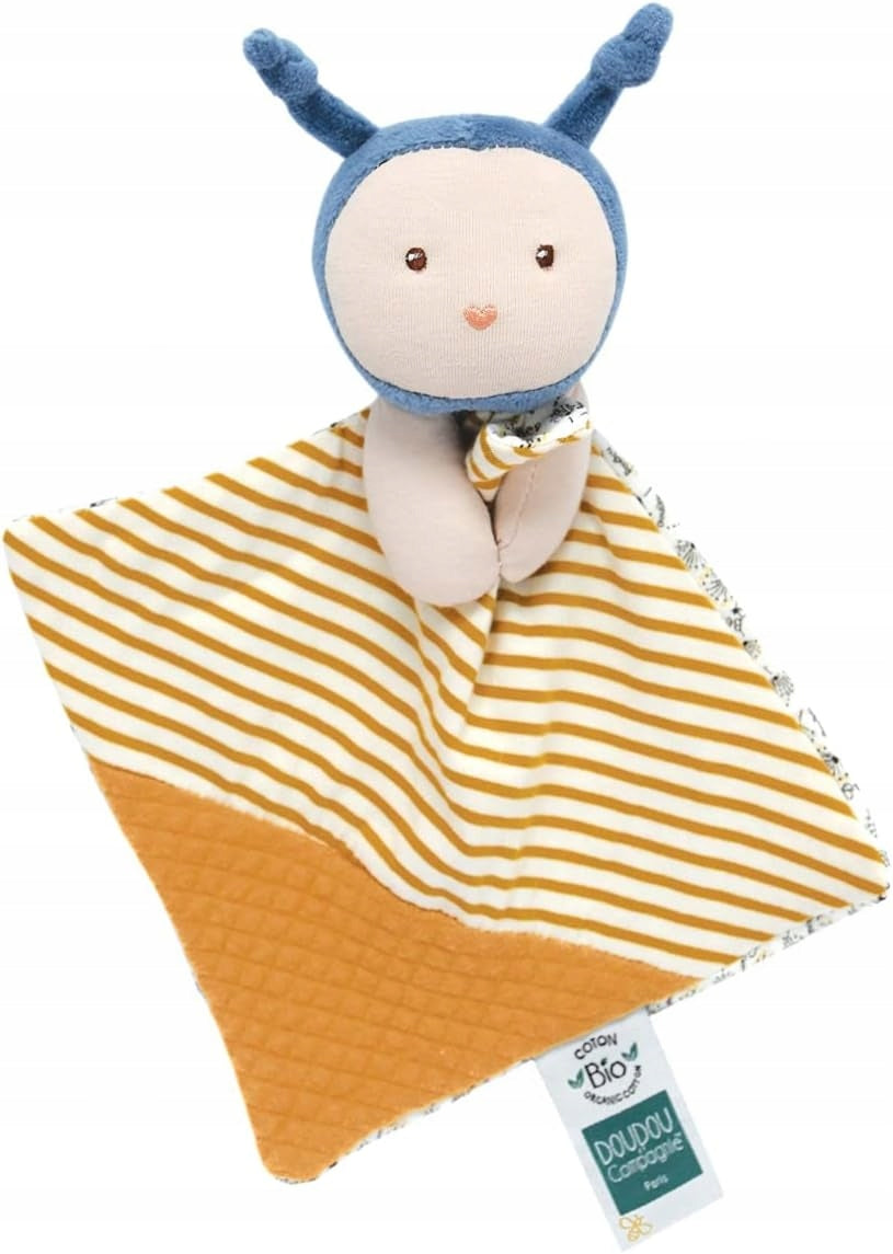 DOUDOU et COMPAGNIE abeille doudou peluche bio