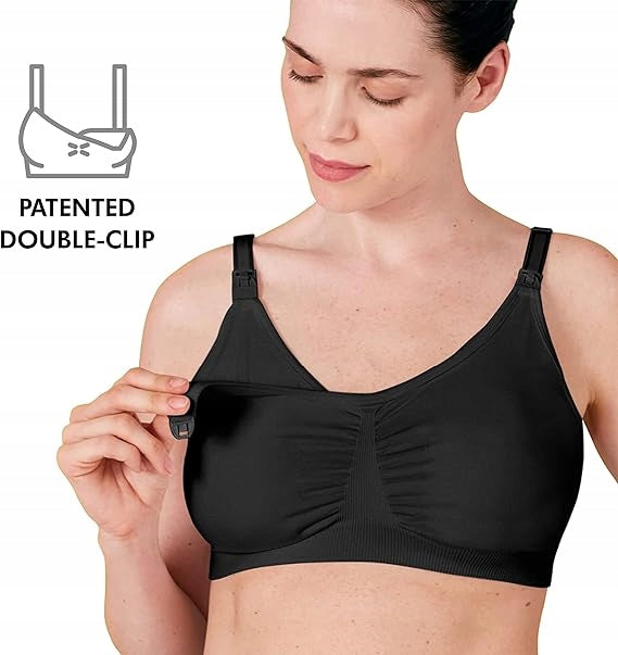 MEDELA biustonosz do karmienia i odciągania pokarmu 3w1 z wkładkami L – czarny biustonosz hands free double-clip