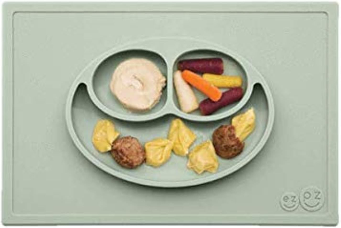 EZPZ tapis antidérapant avec assiette 3 compartiments 22 x 35 cm