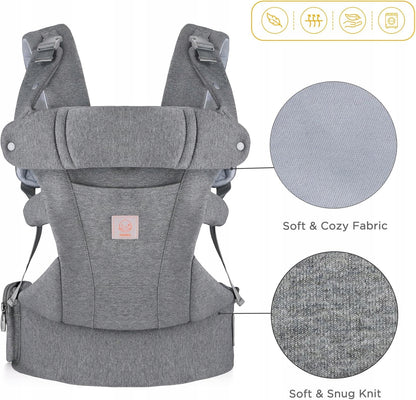 GAGAKU marsupio ergonomico per neonati 0-12 mesi