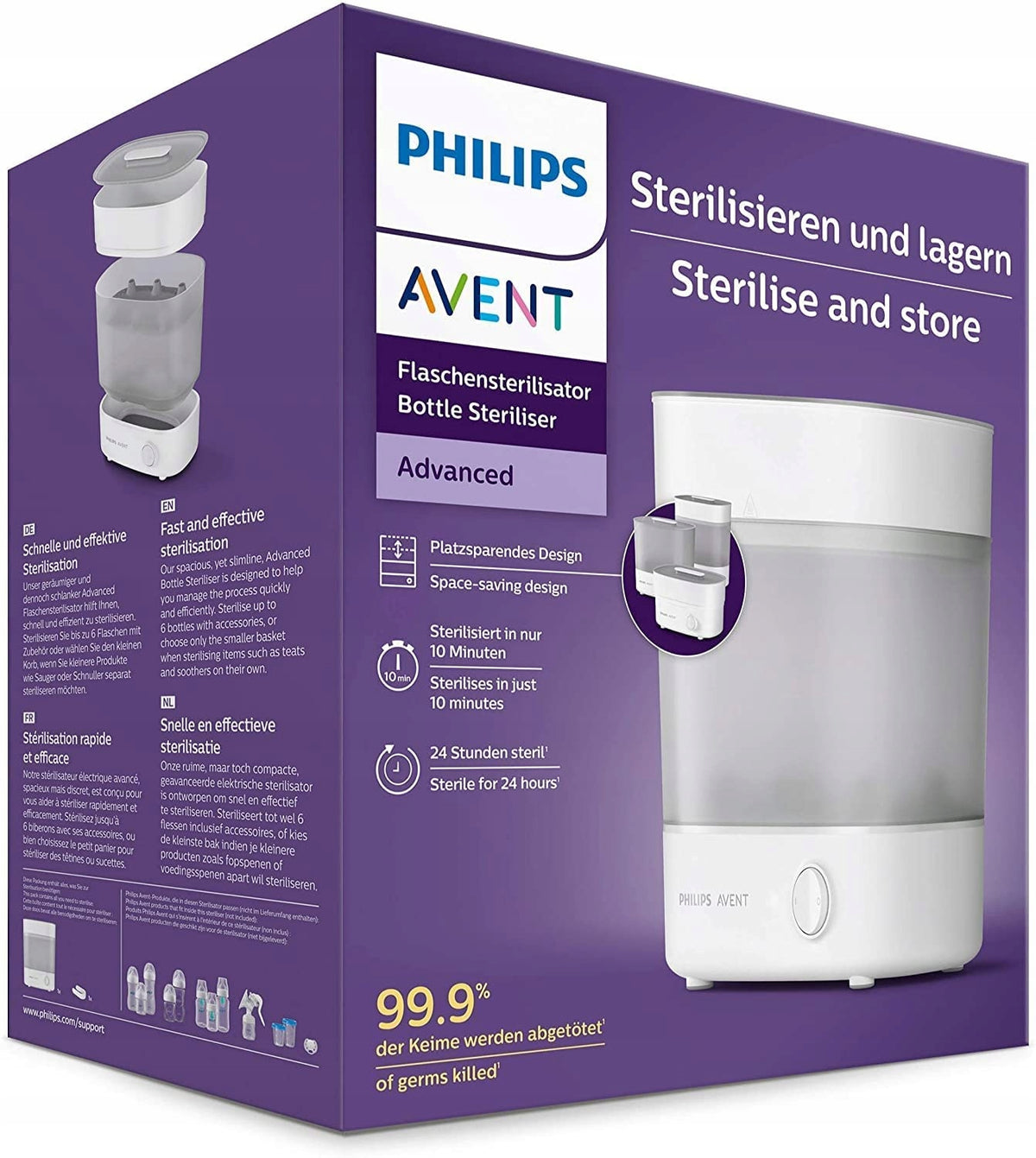 PHILIPS AVENT elektrický parný sterilizátor 1