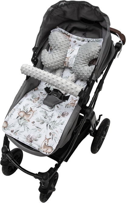 MEDI PARTNERS inlegzool voor kinderwagen vlinder + beschermer