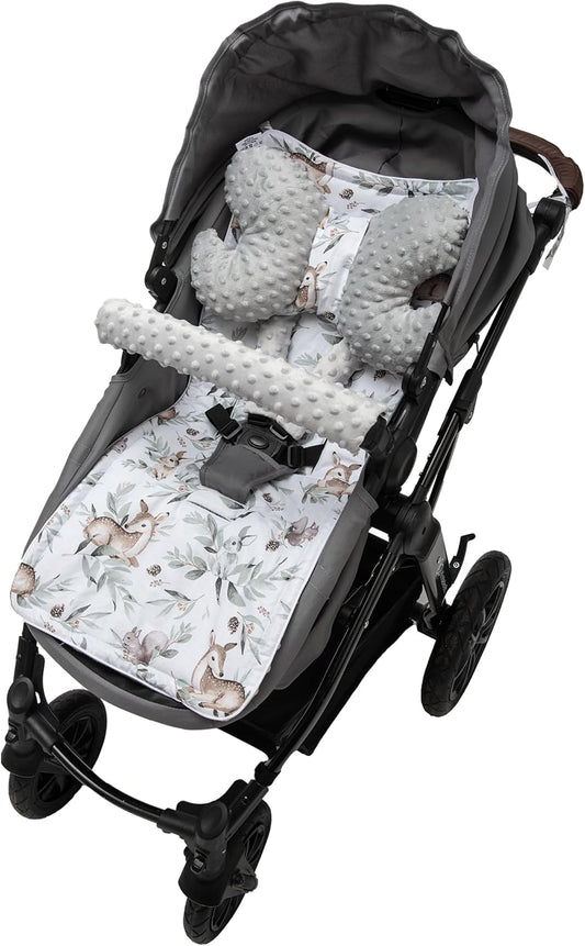 MEDI PARTNERS inlegzool voor kinderwagen vlinder + beschermer
