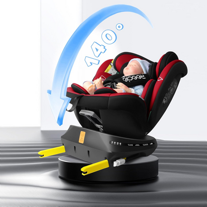 REECLE i-Size draaibare autostoel 360 graden 0-12 jaar 40-150 cm