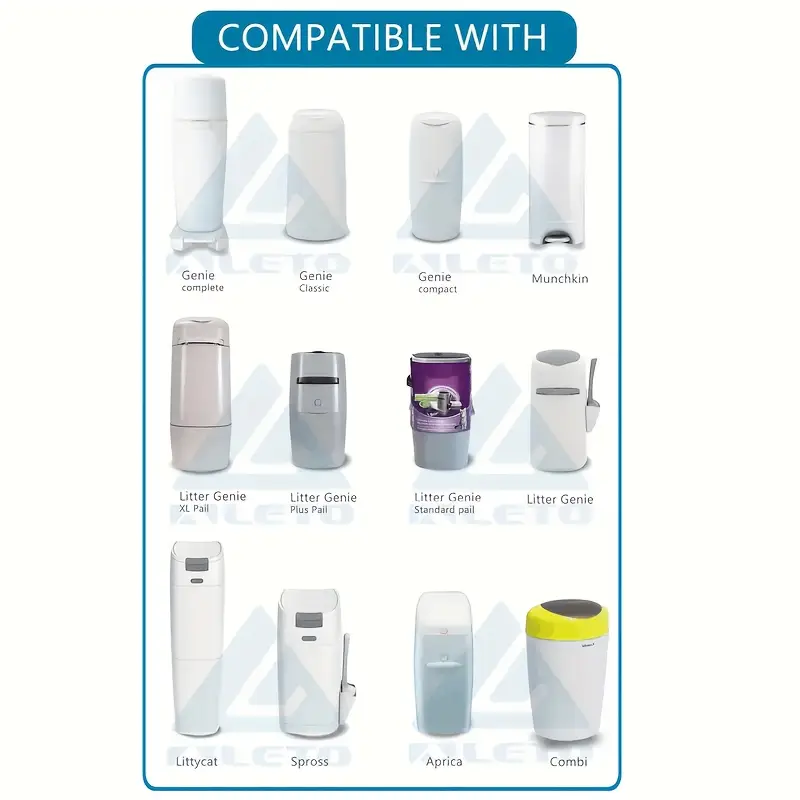ALETO folie inzet voor Tommee Tippee Angelcare LitterLocker enz. x3