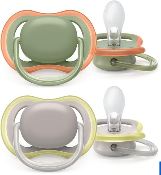 PHILIPS AVENT Ultra Air smoczki x 2 6-18msc silikonowe smoczki uspokajające BPA free w modnych kolorach