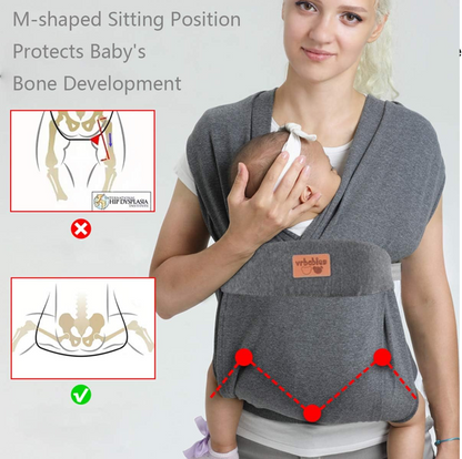 VRBABIES ergonomische zachte draagzak 3-15kg