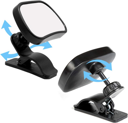 BABY VIEW MIRROR 2-in-1 autospiegel voor het observeren van baby 5,5 x 8,8 cm