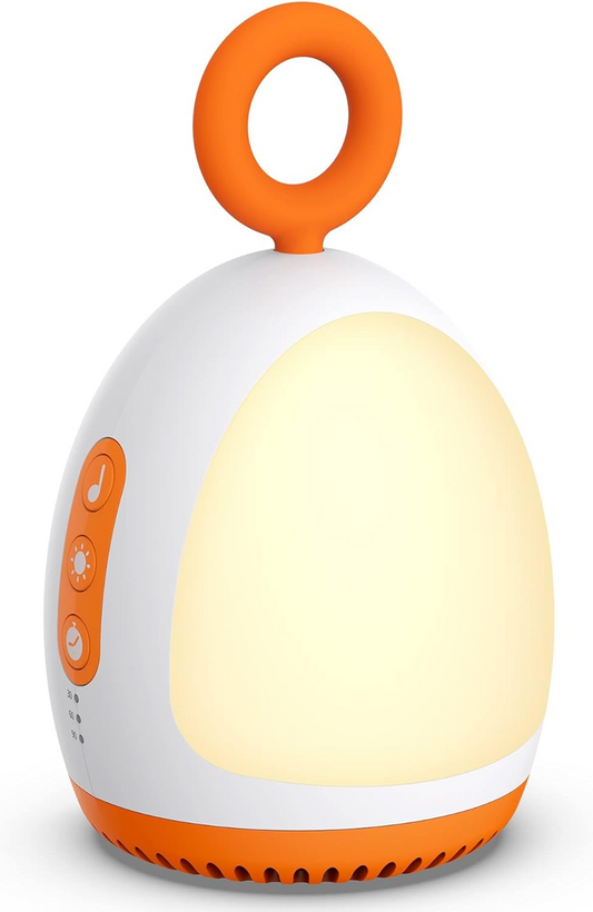 DREAMEGG lampada notturna portatile con suoni e ninna nanne 8 x 14 cm