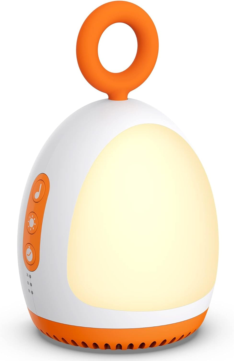 DREAMEGG draagbare nachtlamp met geluiden en slaapliedjes 8 x 14 cm