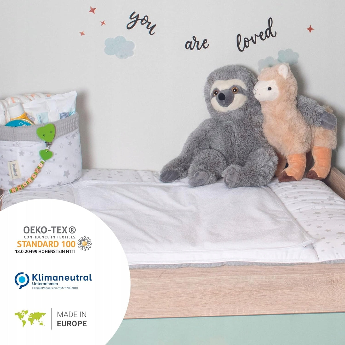 KOLIBRI zachte luiertafel 77X75cm met afneembare hoes