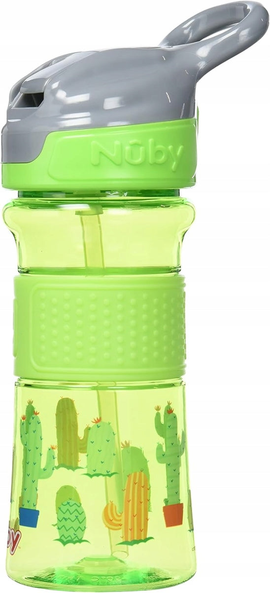 NUBY Flip-it Cup tritan drinkbeker met rietje en tuit 3 m+ 360 ml