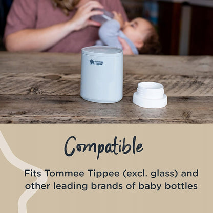 TOMMEE TIPPEE LetsGo podróżny podgrzewacz USB, kompatybilny z butelkami Tommee Tippee do karmienia w podróży
