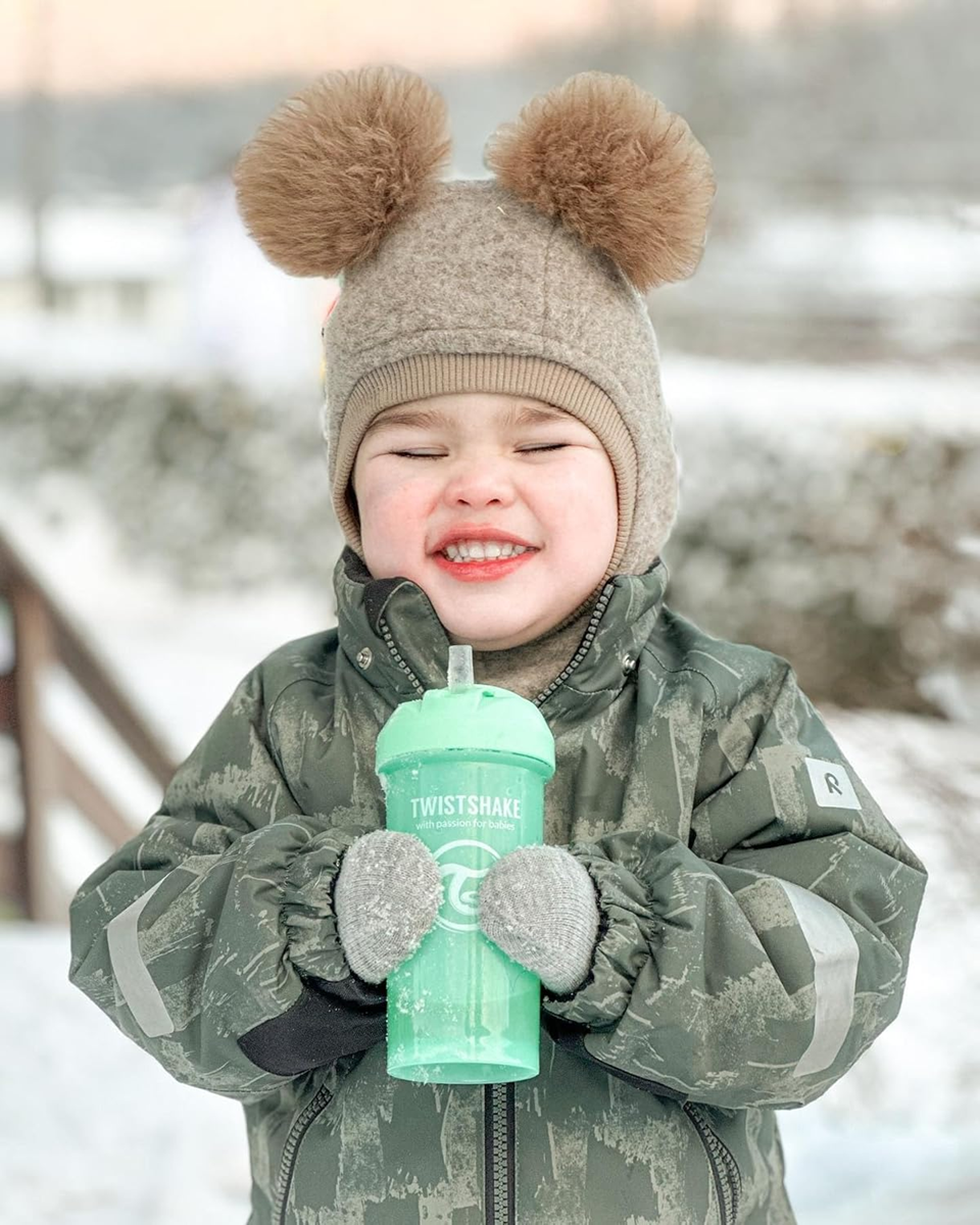 TWISTSHAKE Straw Cup nevytekajúci pohár so slamkou 360 ml 6 m+