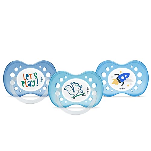 Sucettes anatomiques Dodie Let's Play, 3 pièces, 18 mois et plus