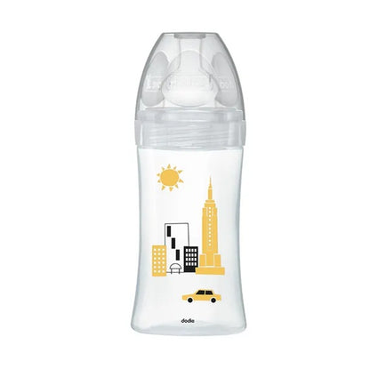 DODIE Sensation+ NEW YORK glazen fles 270 ml 0-6 m speen 2 medium flow