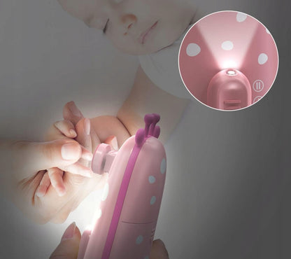 Lima de uñas eléctrica con lámpara LED y 10 accesorios para manicura