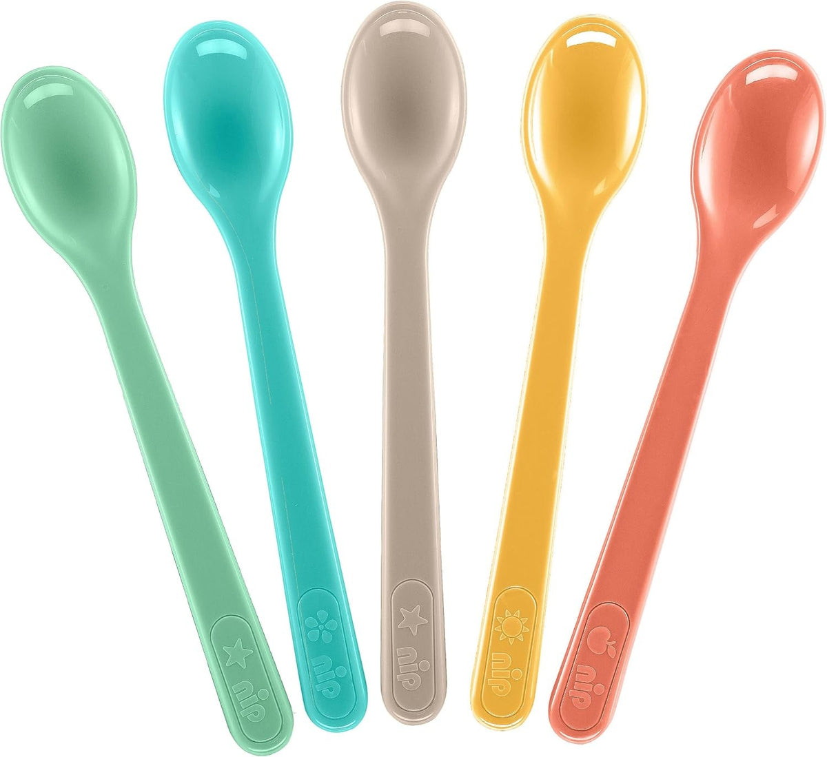 NIP zestaw łyżeczek 14 cm 4m+ 5 sztuk – zdjęcie 1