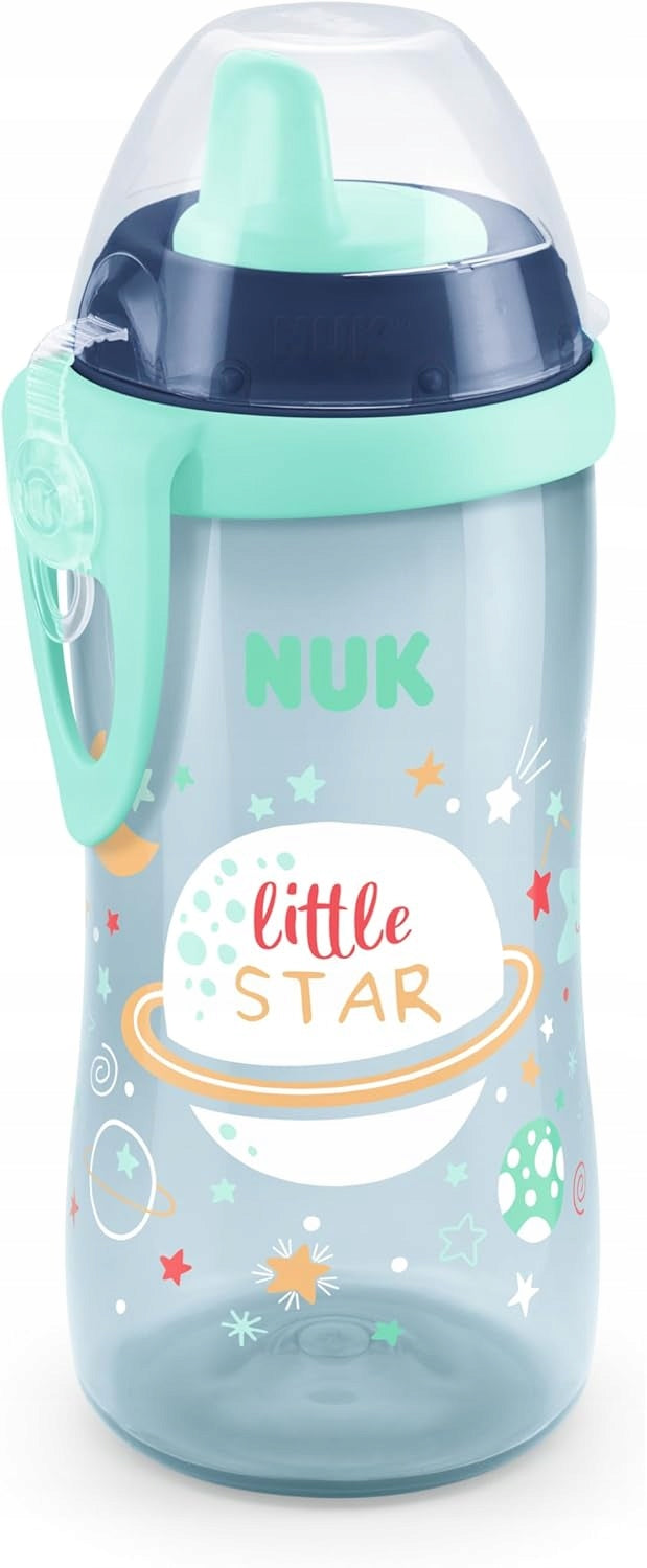 NUK Kiddy Cup glow-in-the-darkfles, 300 ml, 12 m+, KOSMOS