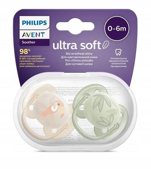 PHILIPS AVENT Ultra Soft Forest Friends suzete x 2 0-6 luni