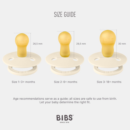 BIBS COLOUR sucettes apaisantes 2-pack caoutchouc 0-6 mois