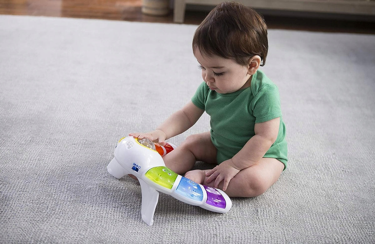 BABY EINSTEIN panel świetlny z grzechotką, melodiami i słowami w 3 językach, kolorowa zabawka dla niemowląt 3 m+